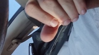 Risky jacking off in public 💦