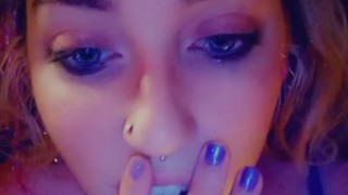 Naughty kitten plays alone