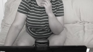 Fucking my ass with a dildo for a stranger on webcam