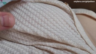 Caught My Cute Stepsister in Short Shorts on My Bed