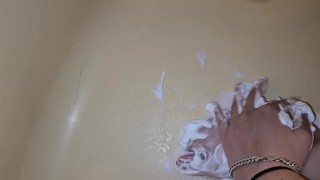 Shaving Cream feet
