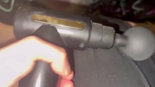 Twink Boy Massager Uses Massage Gun On Daddy's Hot Ass