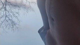 Almost caught in public jack off 💦