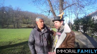 Katy And Mia’s Easter Egg Hunt Ends In Gushing Pussies!