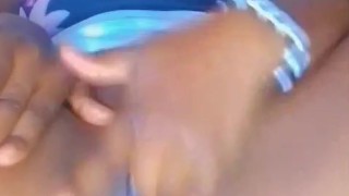 Young house wife when the husband is away