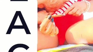 BEACH COUPLE REAL SUMMER TIME ORCHARD BEACH NYC