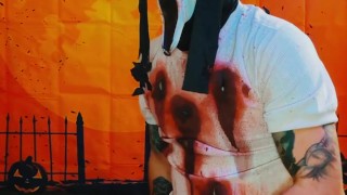 Zombie Ghostface Cosplay Amateur Masturbation Video