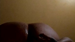 Hot big booty guy using anal beads on his thick juicy ass