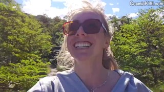 Caught Naked Waterfall Yoga!! LOST MY CLOTHES