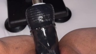 Machine Fucks Wet Pussy