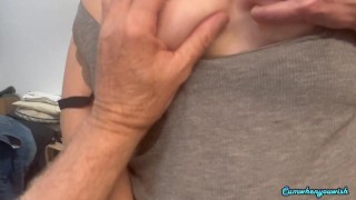 Hot Milf likes too give her husband moments of pleasure Try not to cum 4KK