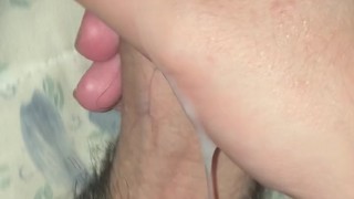 daily jerk off 23/30 - shooting a thick load - jerk off challenge