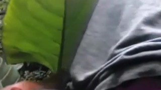 AFRICAN MAN ALMOST CAUGHT JERKING OFF OUTSIDE