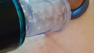 boyfrend like to play with toy on his hard dick!