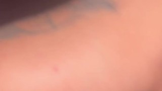 Hot Latino daddy stroking his hairy cock in the adult resort