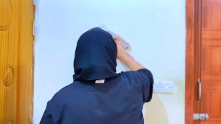 Curvy Big Ass Muslim Hot Stepmom Stuck under Bed Then She want Anal fuck from Stepson