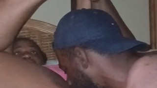 GORILLA P LICKING WET COOCHIE BEFORE FINGER FUCKING PINK PUSSY!!!!!!!!!