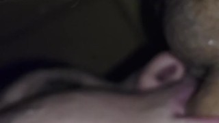 EllieMae Plays slobbering on big cock