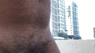 CAUGHT MY BEST FRIEND DAD NAKED with HIS BIG BLACK UNCUT COCK in PUBLIC PUERTO RICO 🇵🇷