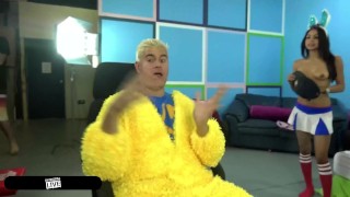 Addison Avery’s Big Boobs Covered In Cum After Easter Orgy!