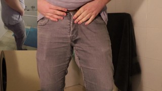 Male Desperation & Wetting - Please let me use the Toilet!!!