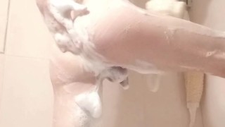 LanaTuls - Playing With My ManCunt and Clit in the Shower