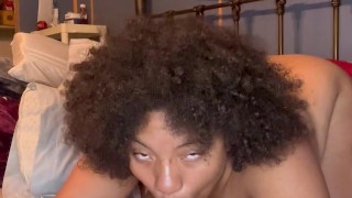 Riding Cowgirl While I cream on it