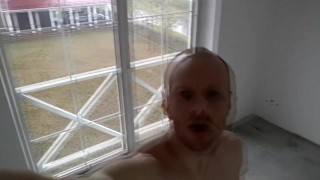 LanaTuls - Naked Electrician Walks in the House Under Construction Jerking and Cumming(ORIGINAL)