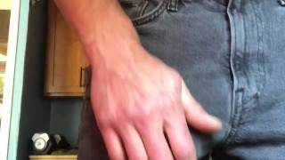 Hung and sprung! Muscles guy raging hard today - Onlyfans Deandre Woods edging big dick