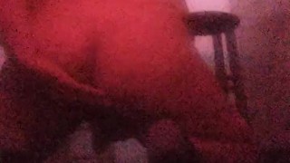 Fingering my own ass and jerking off in public gloryhole while multiple men peak through the holes