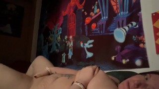 Nymeria Malfoy eats her own cum after extremely hard orgasm