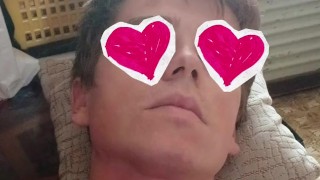 Guy uses an anal vibrator for the first time and gets a prostate orgasm with loud moans