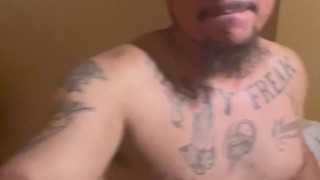 Tight big booty Latino caught fucking himself with anal beads in prison cell