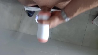 Solo watching stepmom how she blow. Sperm flow and mouth full