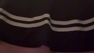 Trans girl uses dildo