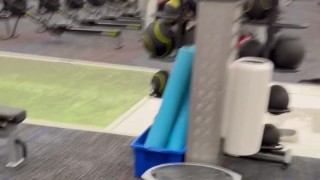 Sneaky gym ladies locker room JOI