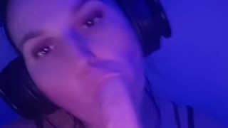 Dildo sucking