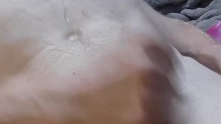 memyselfandmyown hot moaning orgasm after intense handjob, horny assplay with buttplug vibrator