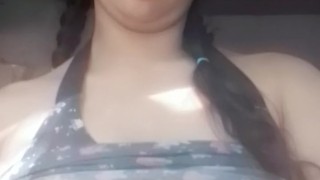 massaging my delicious tits