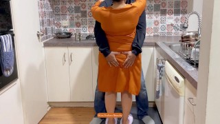 Desi Wife Salwar Kameez Romance - Hot Lip Lock, Boobs Pressed, Loud Moans, Navel Play