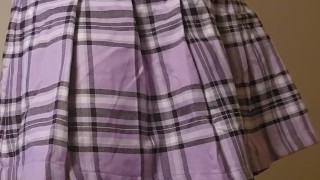 Schoolgirl trap zip tying themselves for you