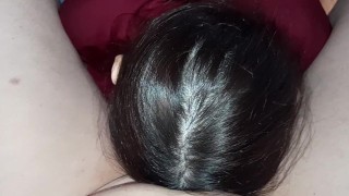 Our brunette neighbor takes turns licking our pussies - IkaSmokS