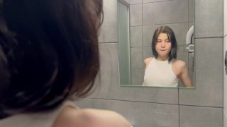 My body is wet and warm when I’m taking a shower before night