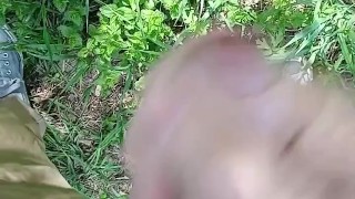 I was very scared, but I did it. Extremely dangerous masturbation during Africans safari
