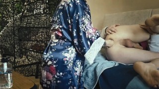 Mistress double fisting femdom