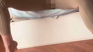 彼の前で本気オナニーとおしっこ　japanese　 couple　 amateur Masturbation Show