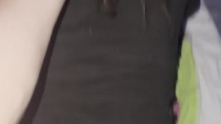 Fucking Her Doggy – Big Black Ass Bounces, Moans Loud, Cum on Her Back