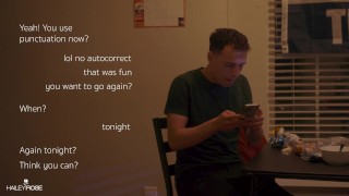 Hailey Rose comes over to the frat house for hookup sex - All Or Nothing Movie Part 2