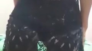 sensual dance of a beautiful Latina