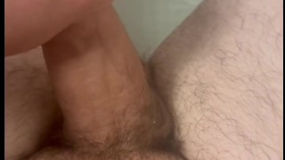Chubby Guy Cums Hard in Bathtub